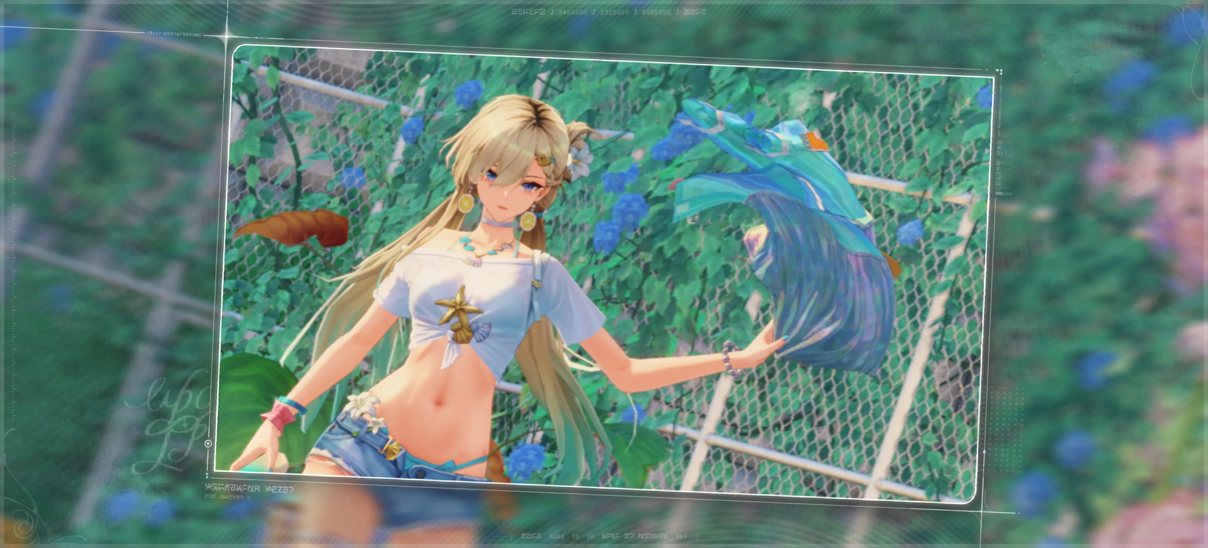 琳奈的夏日海边留影